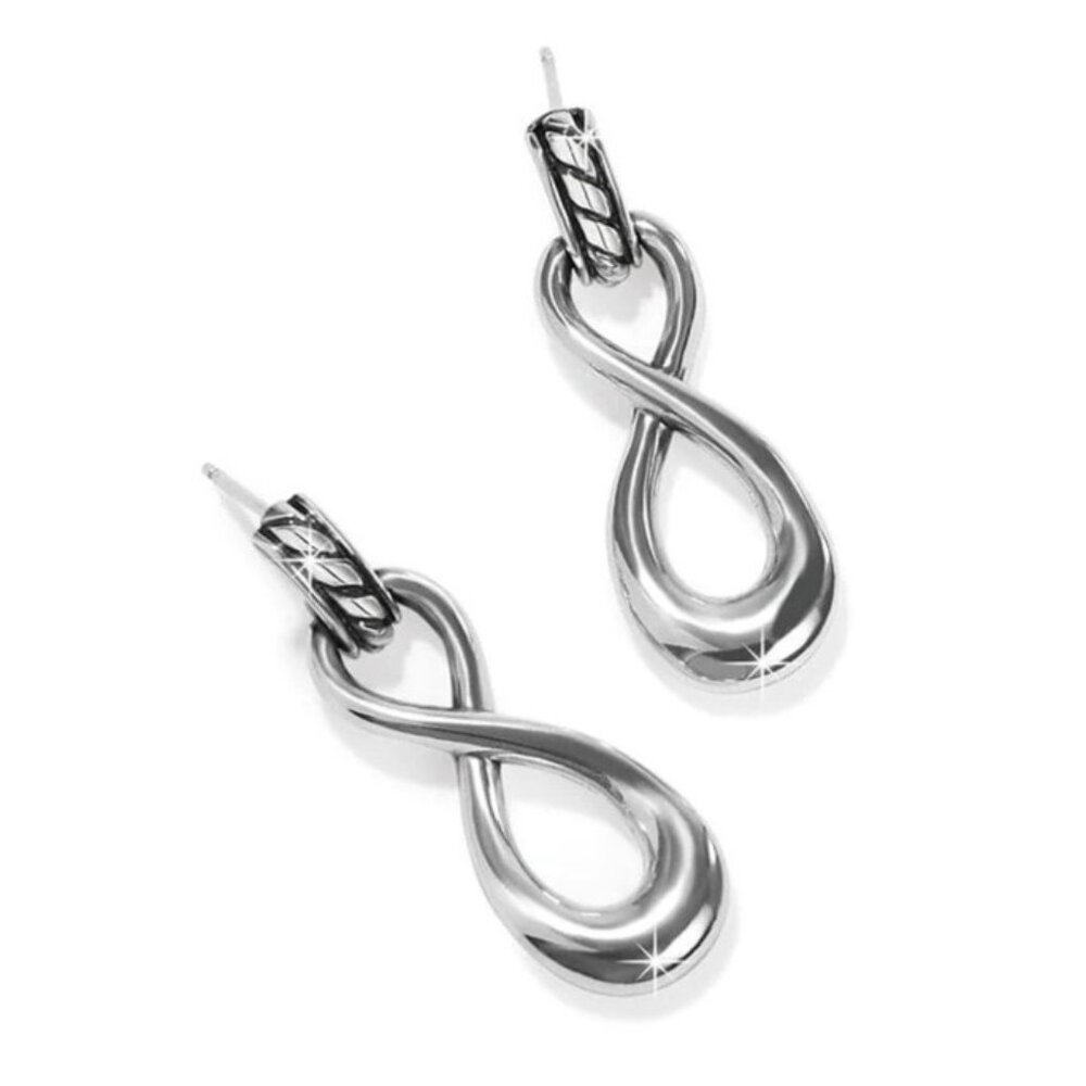 Brighton Interlok Infinity Post Drop Earrings Style JA9922  $52